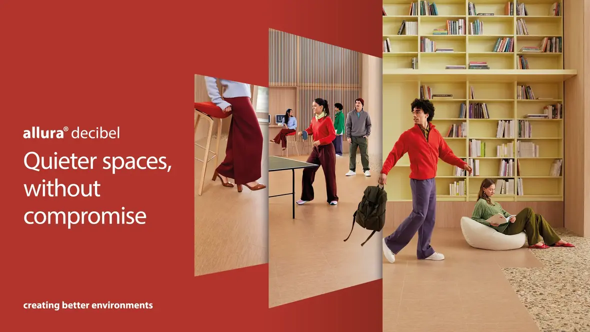 Key visual with text Allura decibel